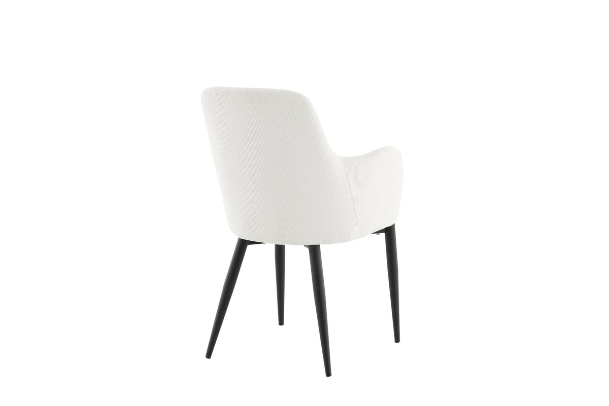 Comfort Stuhl in Weiss präsentiert im Onlineshop von KAQTU Design AG. Stuhl mit Armlehne ist von Venture Home