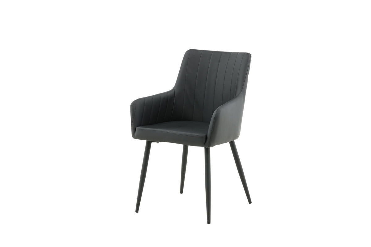 Comfort Stuhl in Schwarz präsentiert im Onlineshop von KAQTU Design AG. Stuhl mit Armlehne ist von Venture Home