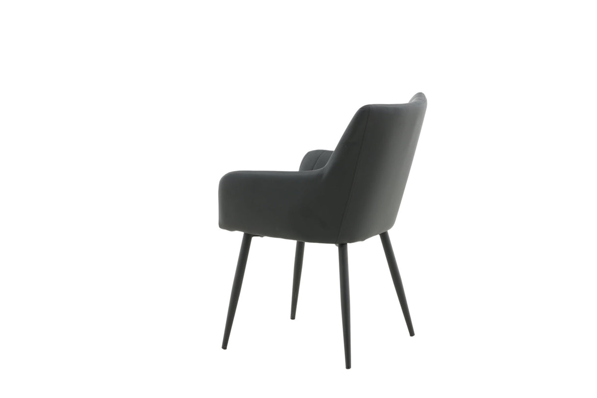 Comfort Stuhl in Schwarz präsentiert im Onlineshop von KAQTU Design AG. Stuhl mit Armlehne ist von Venture Home