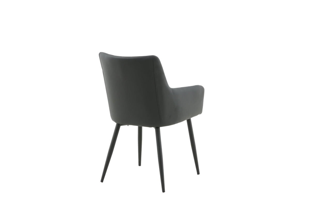 Comfort Stuhl in Schwarz präsentiert im Onlineshop von KAQTU Design AG. Stuhl mit Armlehne ist von Venture Home