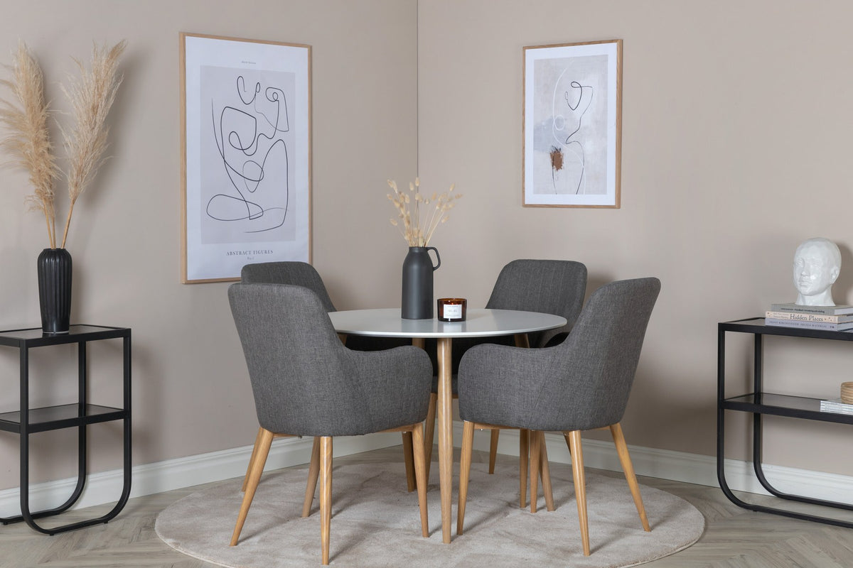 Plaza Tisch in Weiss präsentiert im Onlineshop von KAQTU Design AG. Esstisch ist von Venture Home