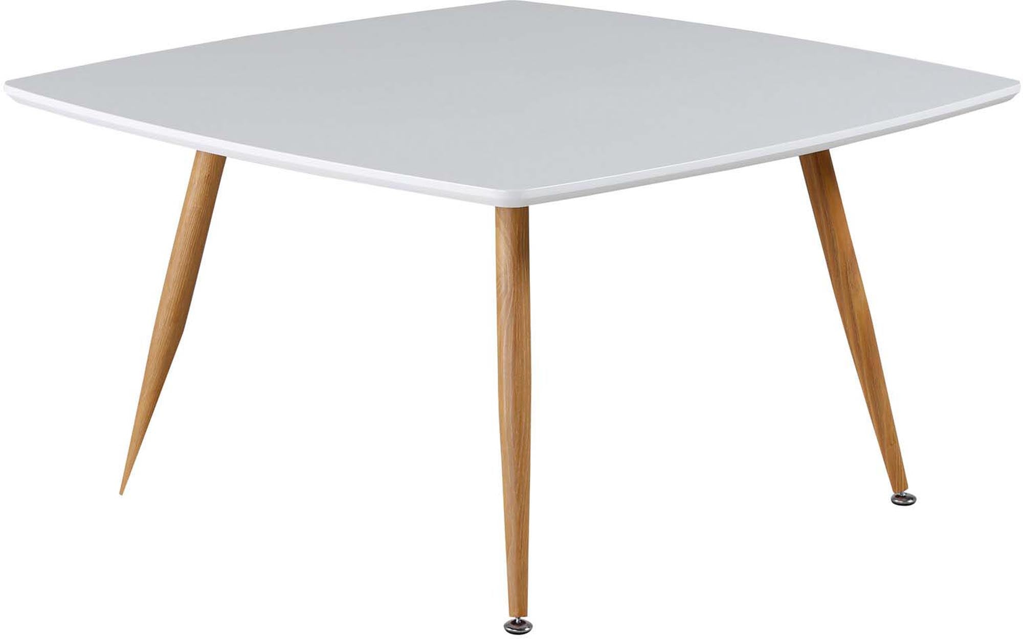 Plaza Beistelltisch in Weiss / Eiche präsentiert im Onlineshop von KAQTU Design AG. Beistelltisch ist von Venture Home