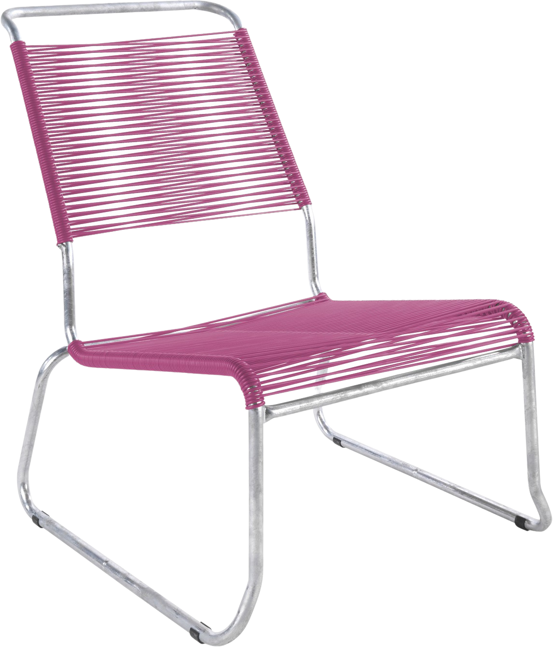 Eleganter Säntis Spaghetti-Lounger mit stabilen Kufen und bequemen Armlehnen, perfekt für entspannte Stunden im Freien.