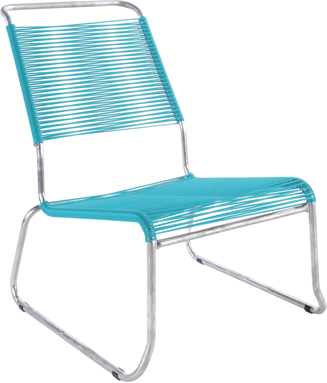 Eleganter Säntis Spaghetti-Lounger mit stabilen Kufen und bequemen Armlehnen, perfekt für entspannte Stunden im Freien.