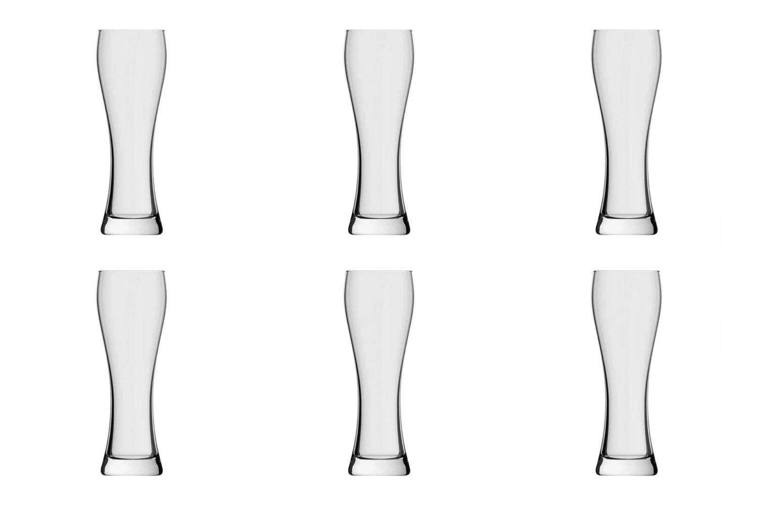 6er Set Schwarzwald Weizen-Bierglas 50cl 24.4cm