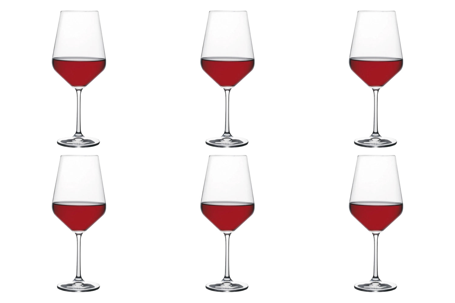 Elegantes 6er Set Rotweingläser Harmony 53 von swizzglas, 51.2cl, ideal für Weinliebhaber und besondere Momente.