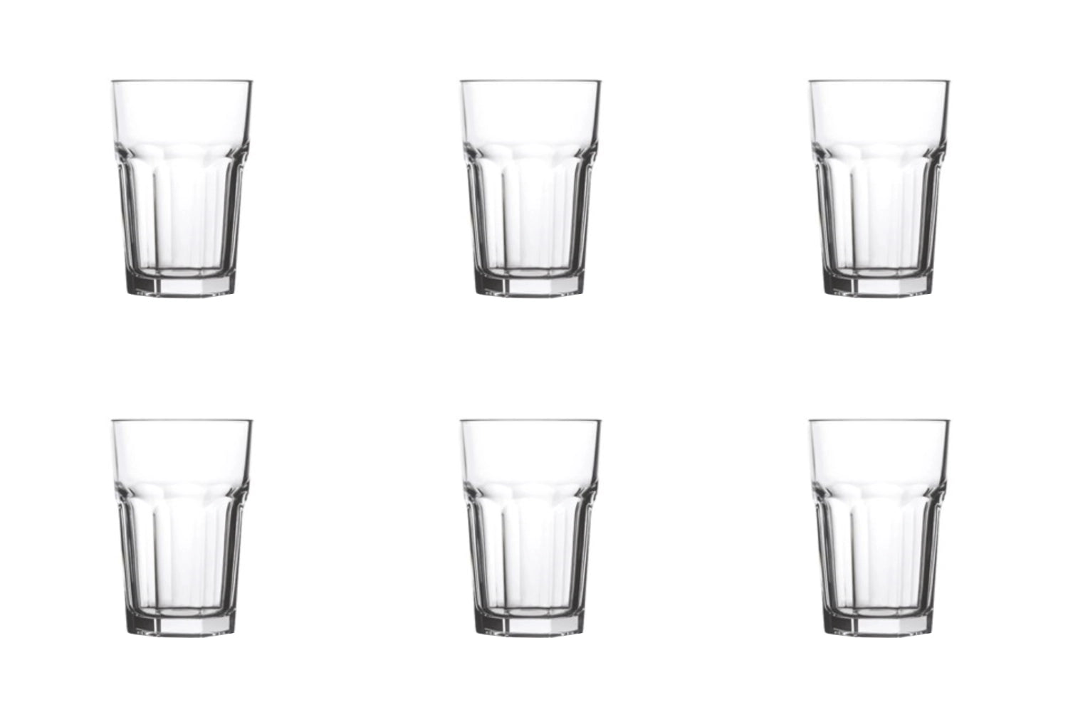Set of 6 Casablanca long drinks 48cl 16.2cm