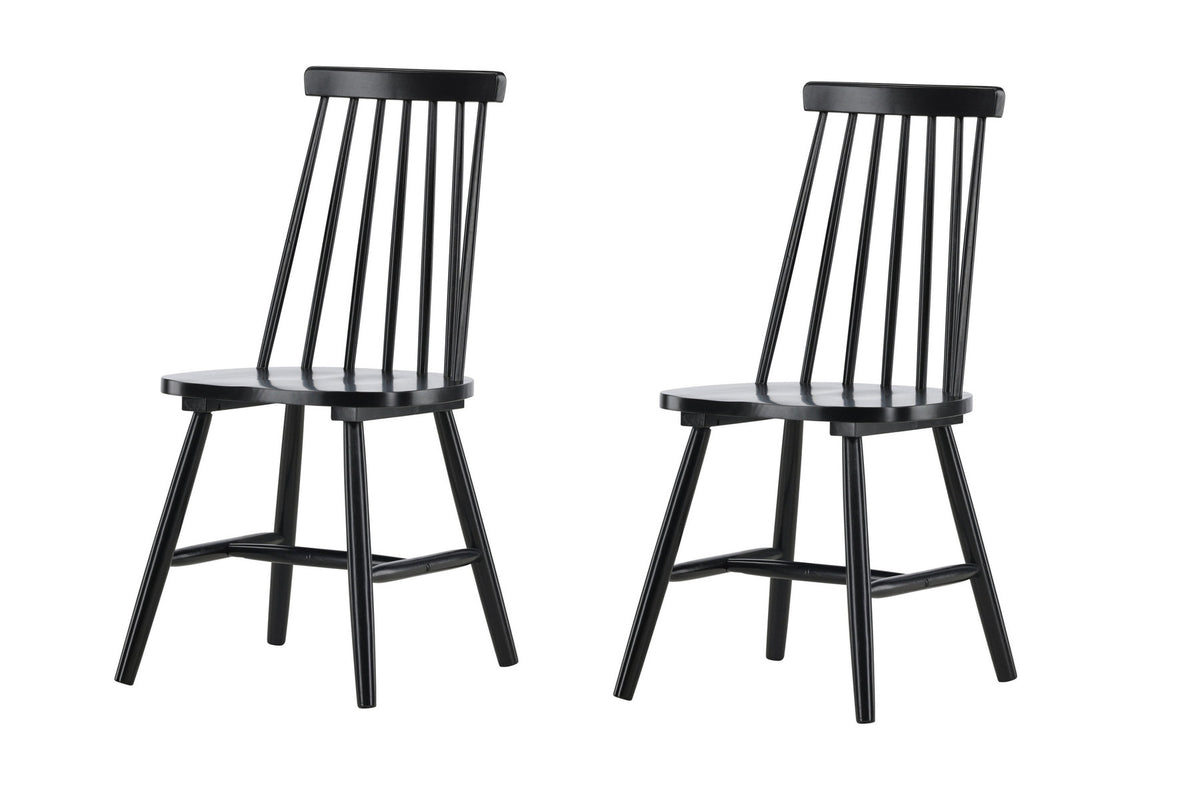 Lönneberga Esszimmerstuhl in Schwarz präsentiert im Onlineshop von KAQTU Design AG. Stuhl ist von Venture Home