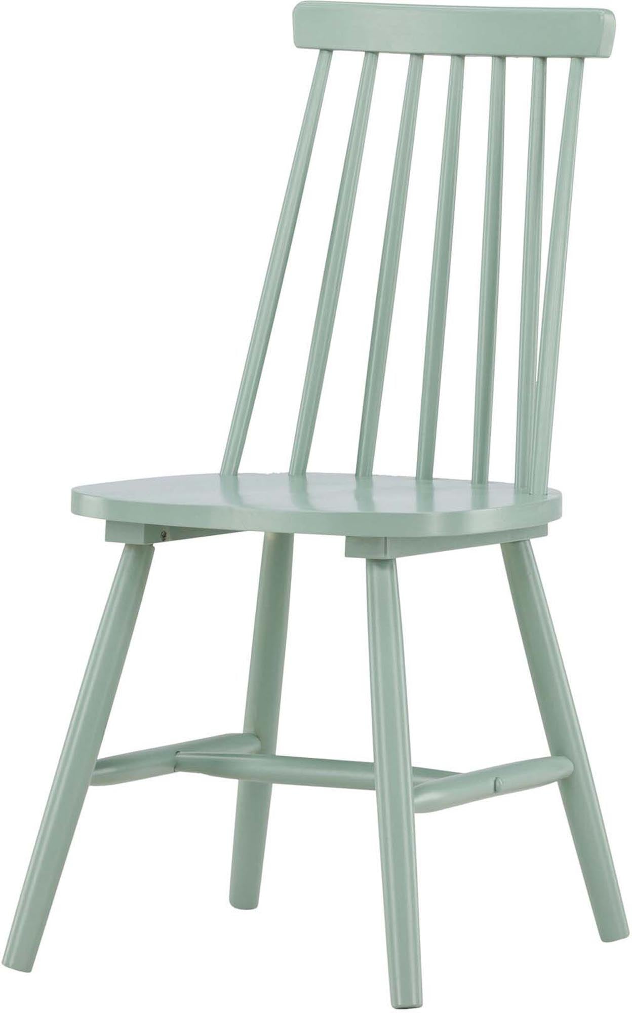 Der Lönneberga Esszimmerstuhl von Venture Home: skandinavisches Design, ergonomischer Komfort, aus robustem Gummiholz, pflegeleicht.