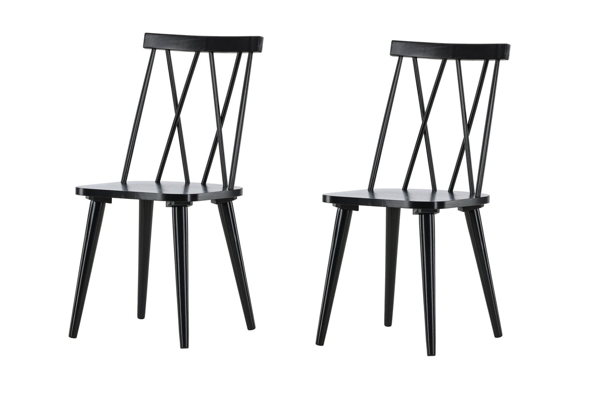 Mariette Esszimmerstuhl in Schwarz präsentiert im Onlineshop von KAQTU Design AG. Stuhl ist von Venture Home