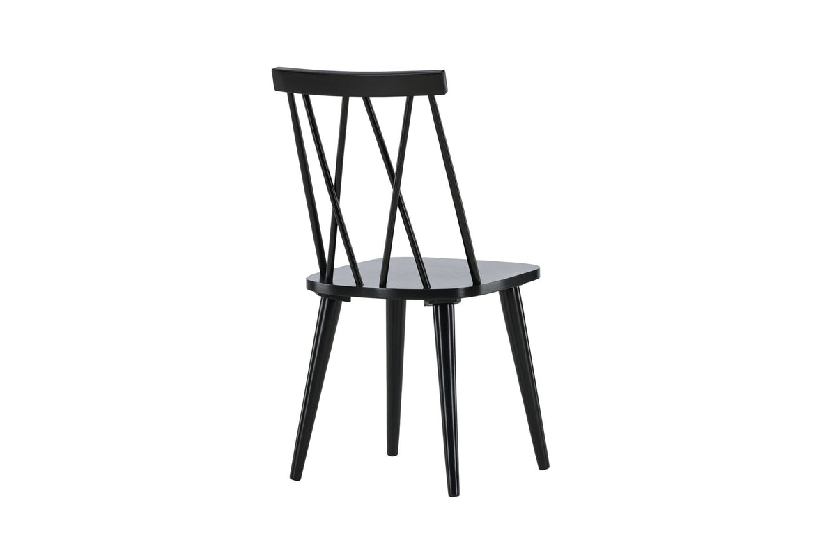 Mariette Esszimmerstuhl in Schwarz präsentiert im Onlineshop von KAQTU Design AG. Stuhl ist von Venture Home