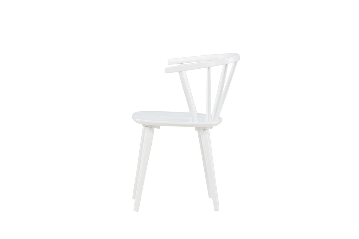 Bobby Esszimmerstuhl in Weiss präsentiert im Onlineshop von KAQTU Design AG. Stuhl ist von Venture Home