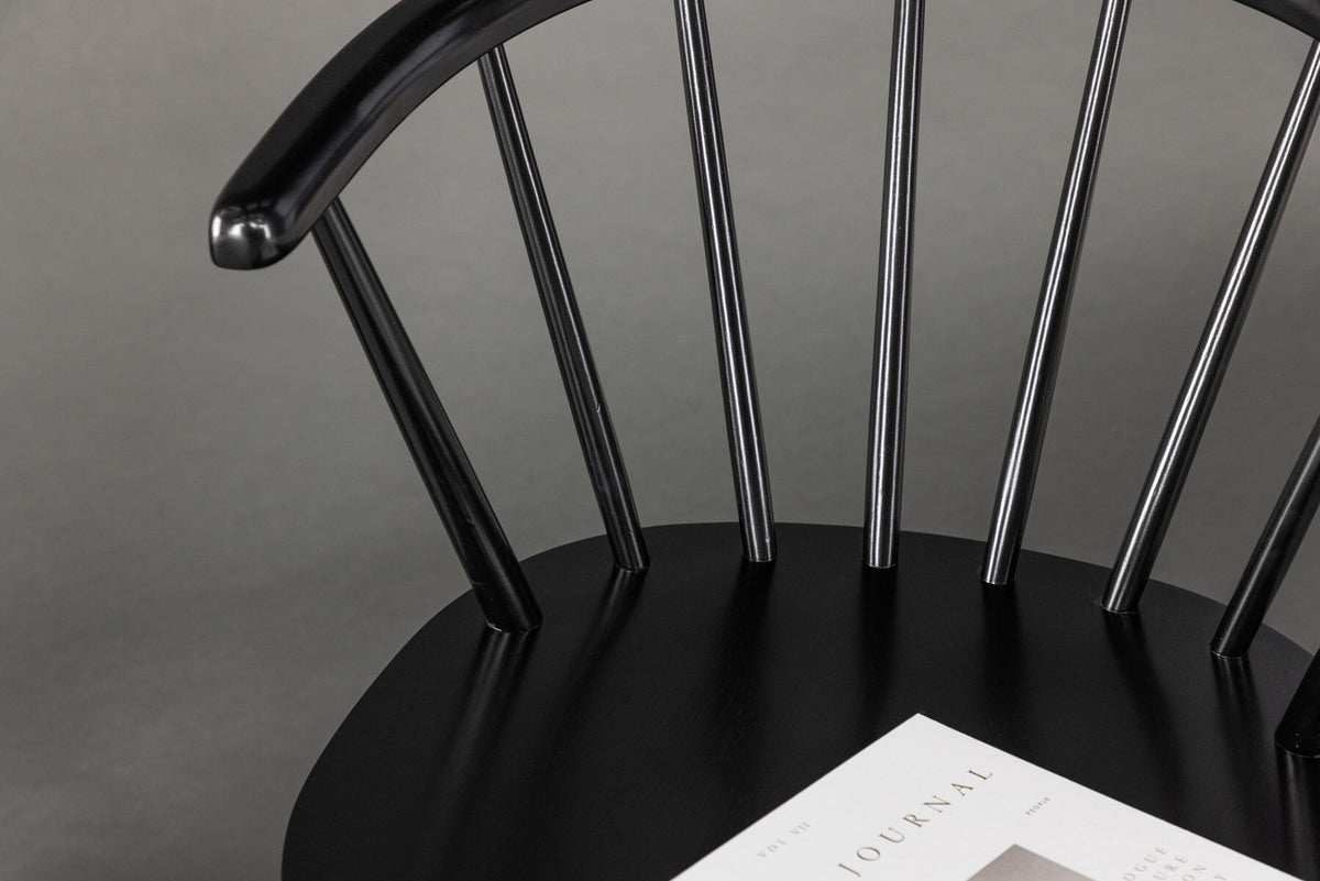 Bobby Esszimmerstuhl in Schwarz präsentiert im Onlineshop von KAQTU Design AG. Stuhl ist von Venture Home
