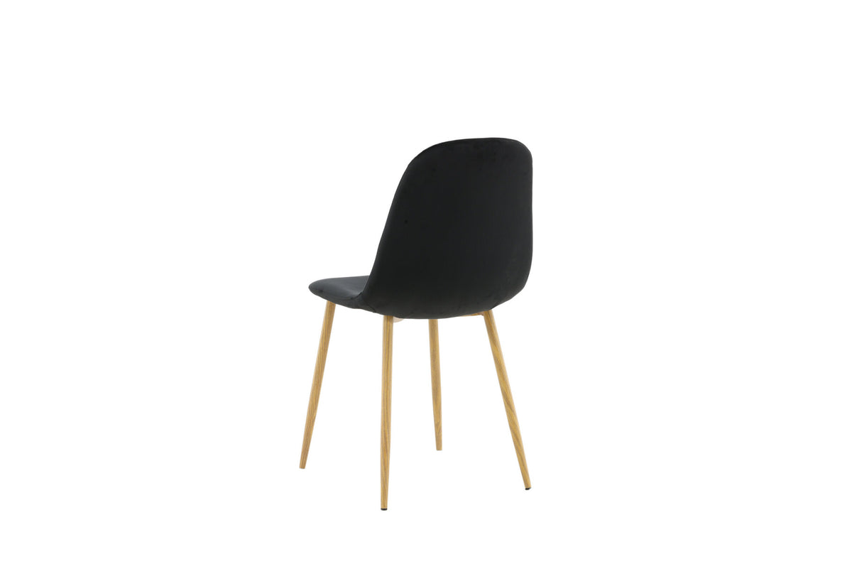 Polar Stuhl in Schwarz/Eicheimitat präsentiert im Onlineshop von KAQTU Design AG. Stuhl ist von Venture Home