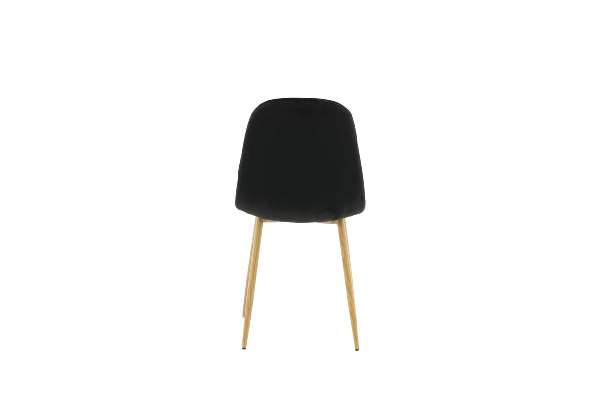 Polar Stuhl in Schwarz/Eicheimitat präsentiert im Onlineshop von KAQTU Design AG. Stuhl ist von Venture Home