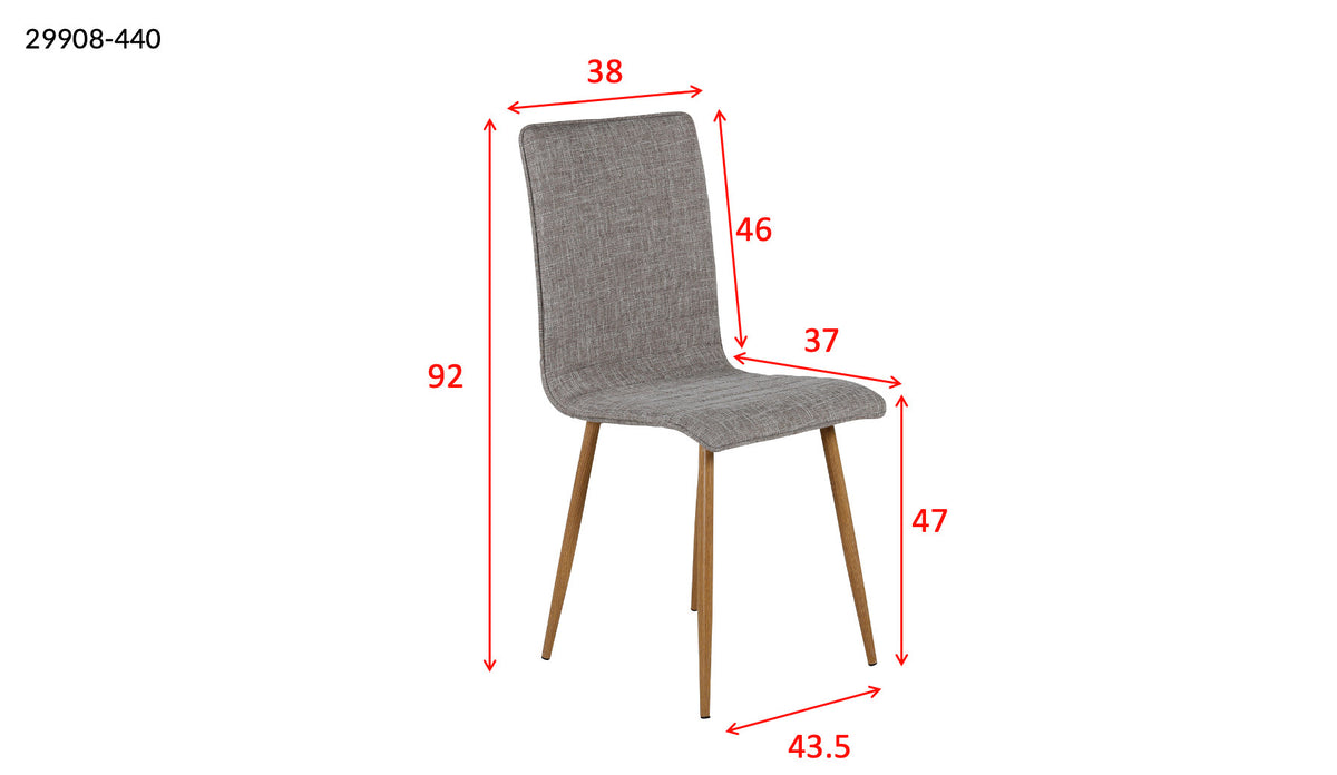 Windu Stuhl in Hellgrau präsentiert im Onlineshop von KAQTU Design AG. Stuhl ist von Venture Home