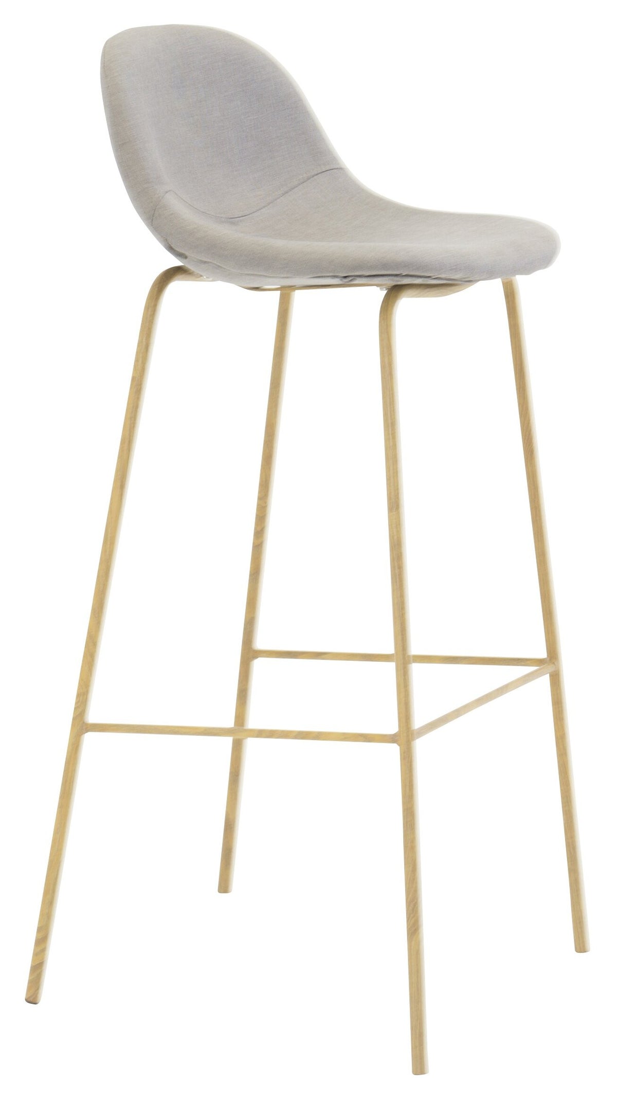 Polar Barstuhl in Grau/ Natur präsentiert im Onlineshop von KAQTU Design AG. Barstuhl ist von Venture Home