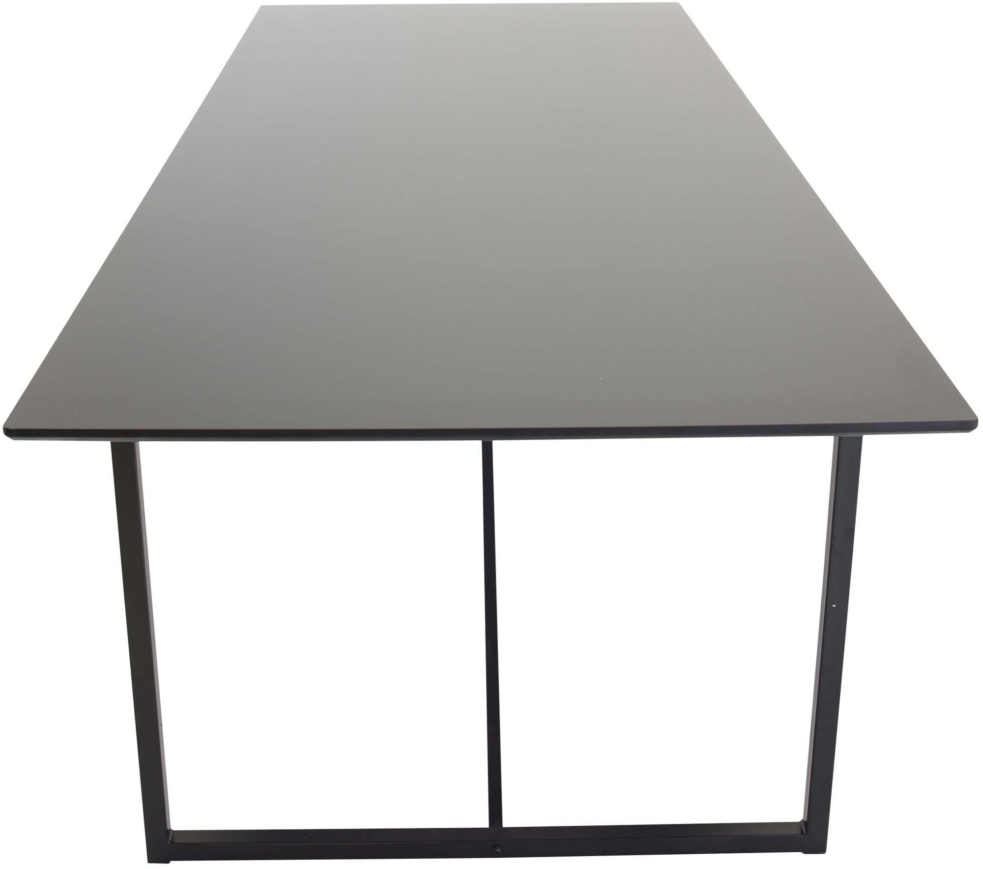 Eleganter Palace Tisch von Venture Home: Stilvoll, langlebig, vielseitig, mit Papierlaminat und Metallgestell.