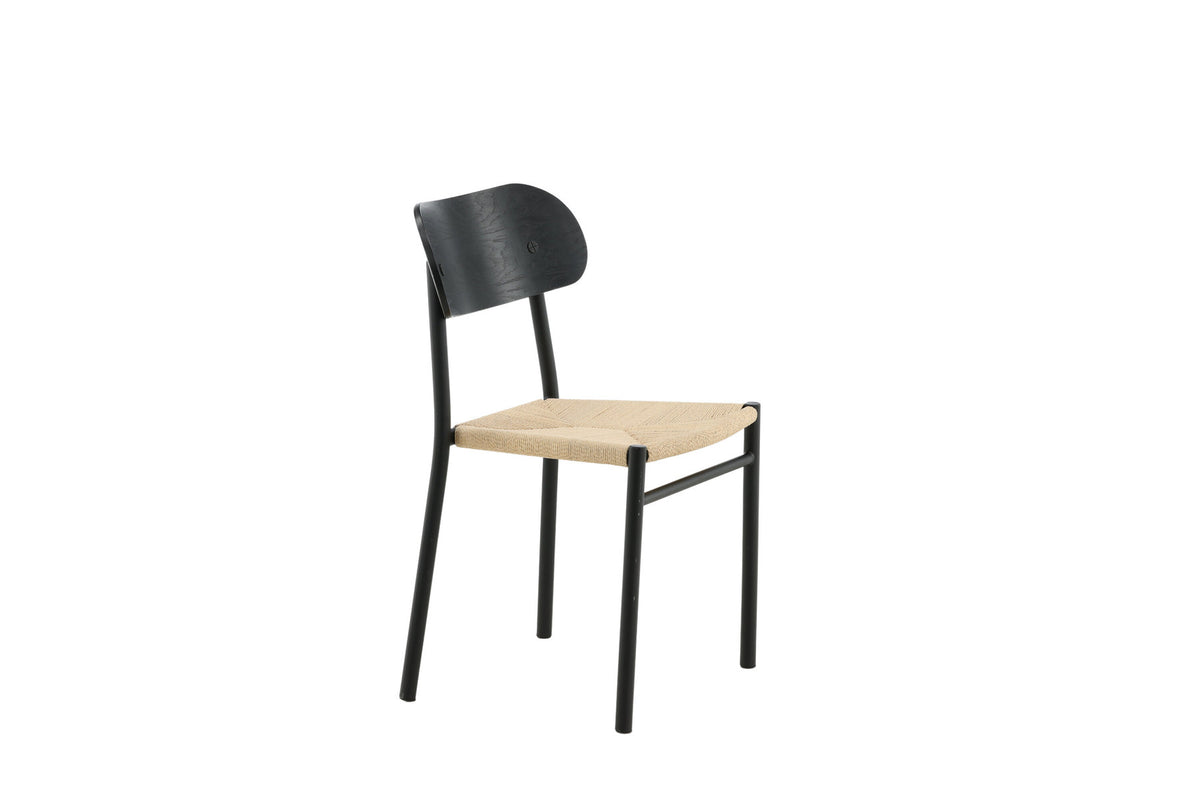 Polly Stuhl in Natur / Schwarz präsentiert im Onlineshop von KAQTU Design AG. Stuhl ist von Venture Home