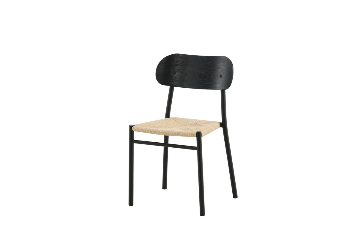 Polly Stuhl in Natur / Schwarz präsentiert im Onlineshop von KAQTU Design AG. Stuhl ist von Venture Home