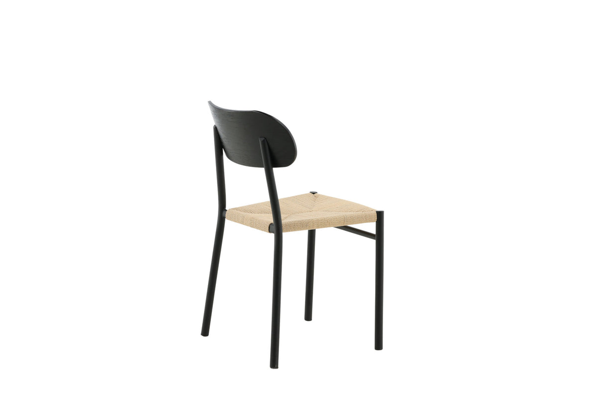 Polly Stuhl in Natur / Schwarz präsentiert im Onlineshop von KAQTU Design AG. Stuhl ist von Venture Home