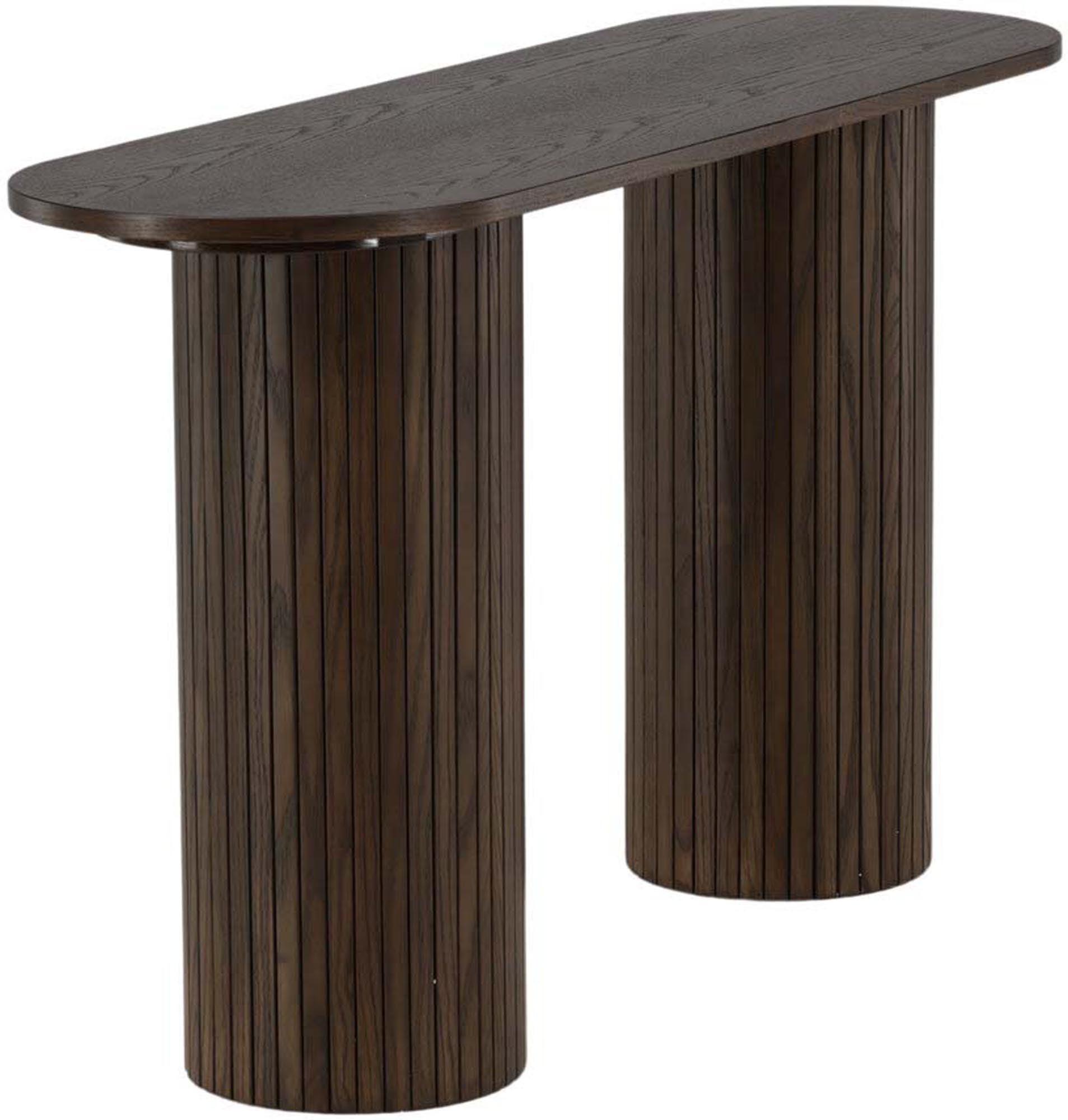 Eleganter Bianca Konsolentisch von Venture Home in warmem Mocca-Finish.