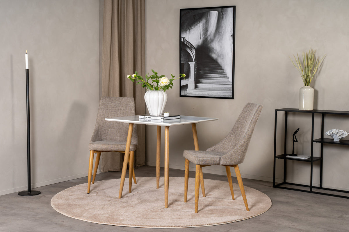 Polar Tisch in Natur/Weiss präsentiert im Onlineshop von KAQTU Design AG. Esstisch ist von Venture Home