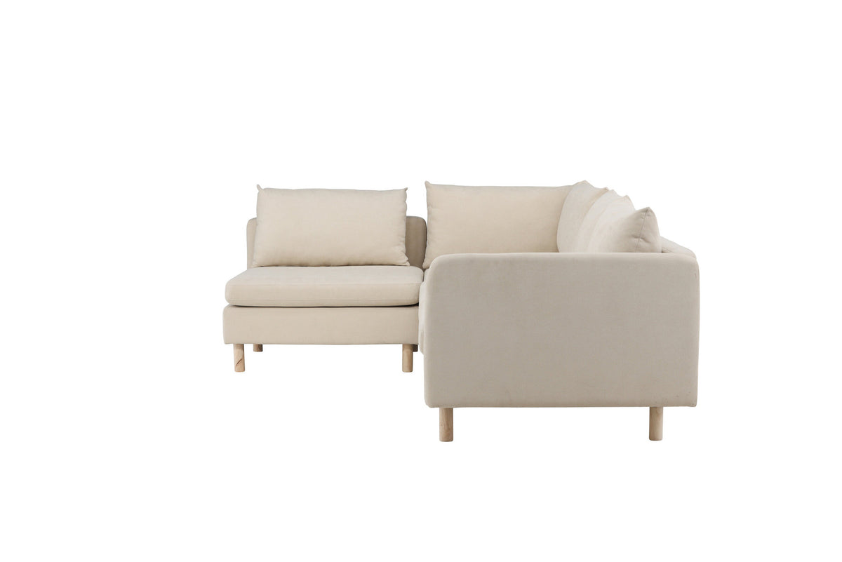 Zero Ecksofa in Beige präsentiert im Onlineshop von KAQTU Design AG. 3er Sofa ist von Venture Home