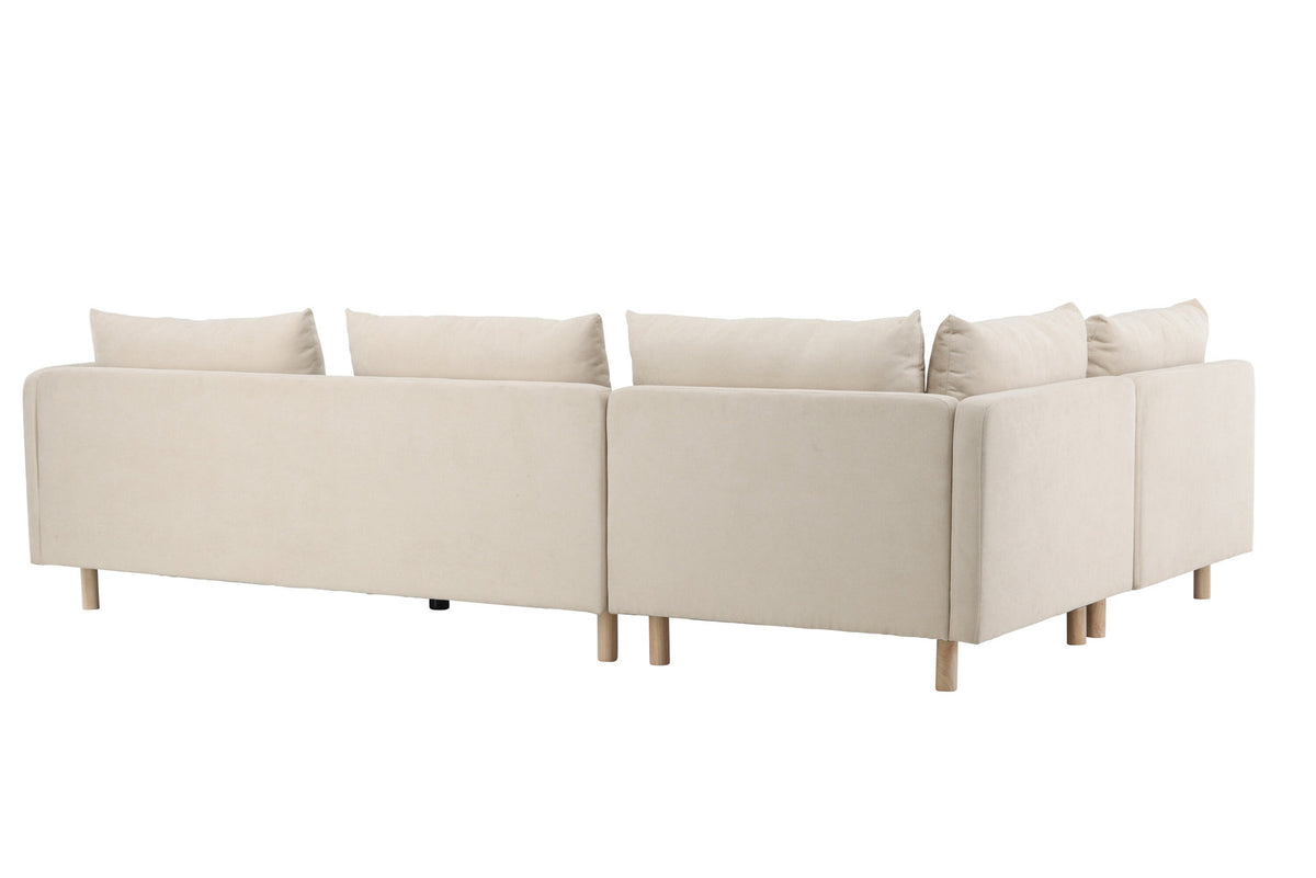 Zero Ecksofa in Beige präsentiert im Onlineshop von KAQTU Design AG. 3er Sofa ist von Venture Home