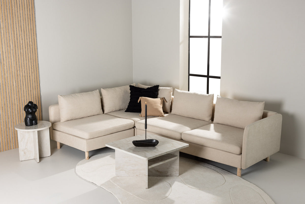 Zero Ecksofa in Beige präsentiert im Onlineshop von KAQTU Design AG. 3er Sofa ist von Venture Home