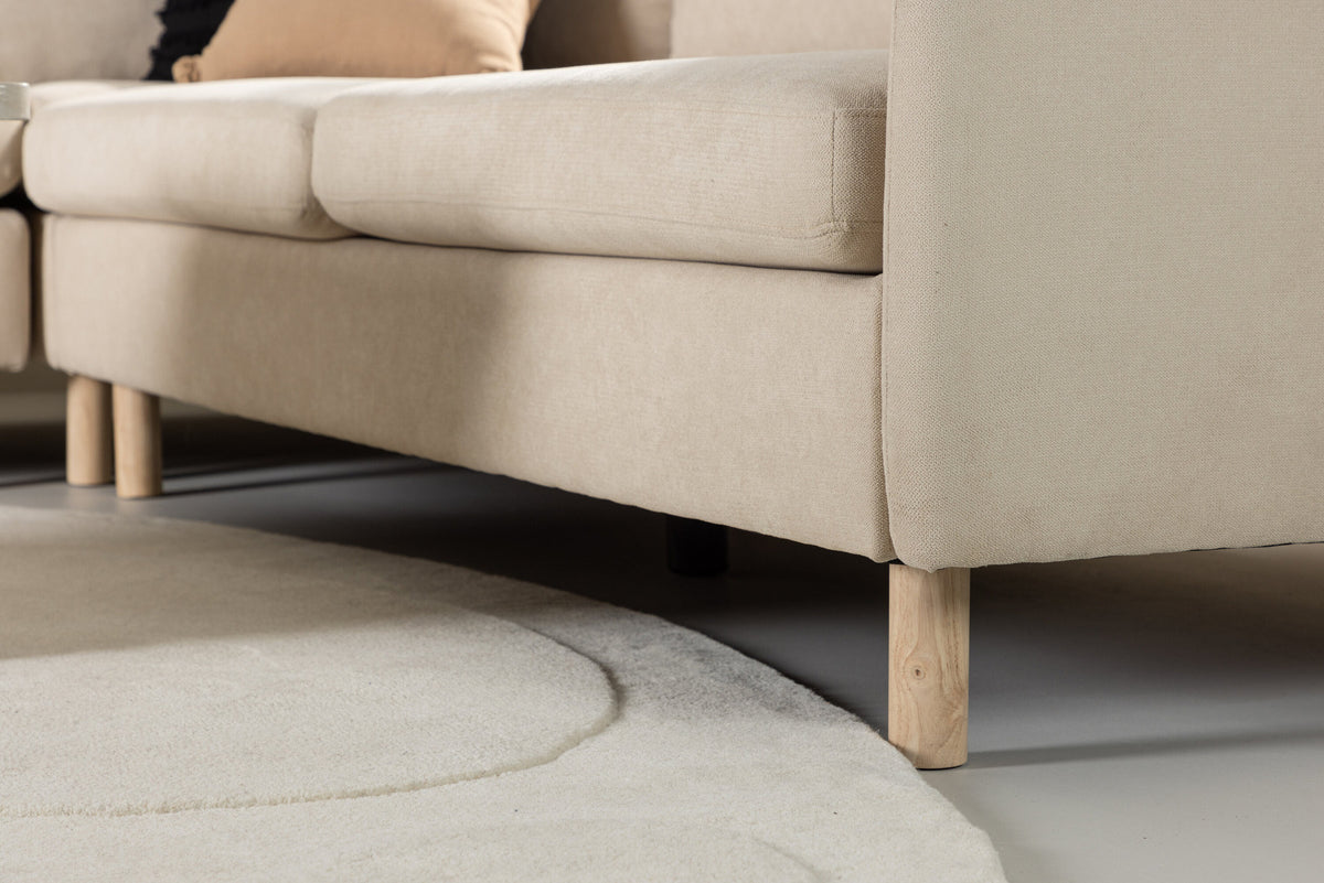 Zero Ecksofa in Beige präsentiert im Onlineshop von KAQTU Design AG. 3er Sofa ist von Venture Home