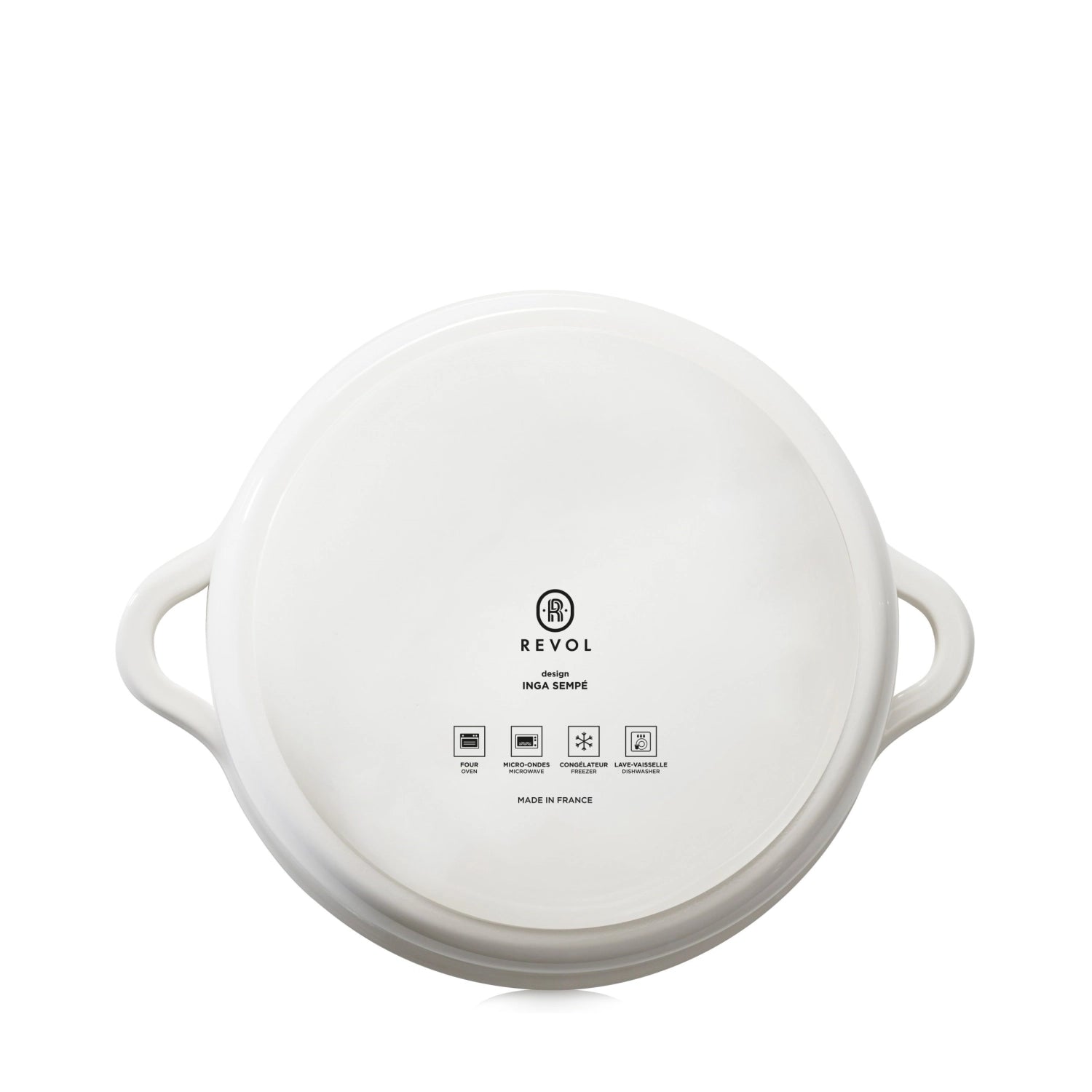 Cocotte à four Bombance D26cm blanc albâtre avec couvercle