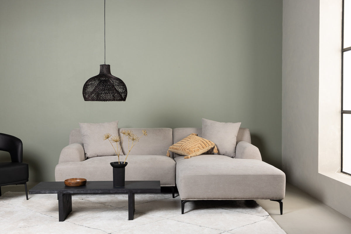 Viskan 3-Seat Sofa in Schwarz/ Hellgrau präsentiert im Onlineshop von KAQTU Design AG. 3er Sofa ist von Venture Home