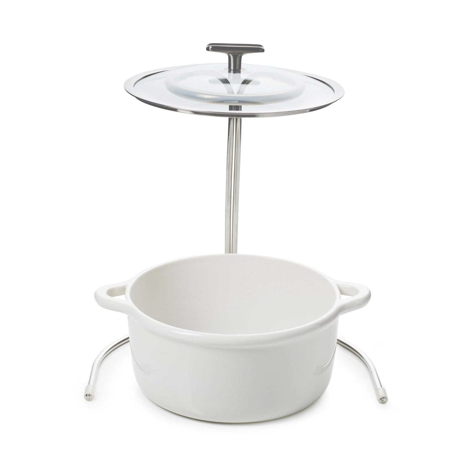 Bombance Deckelhalterung Edelstahl freistehend