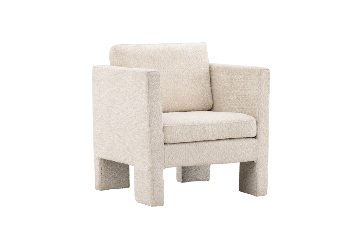 Ragusa Sessel in Weiss präsentiert im Onlineshop von KAQTU Design AG. Sessel mit Armlehnen ist von Venture Home