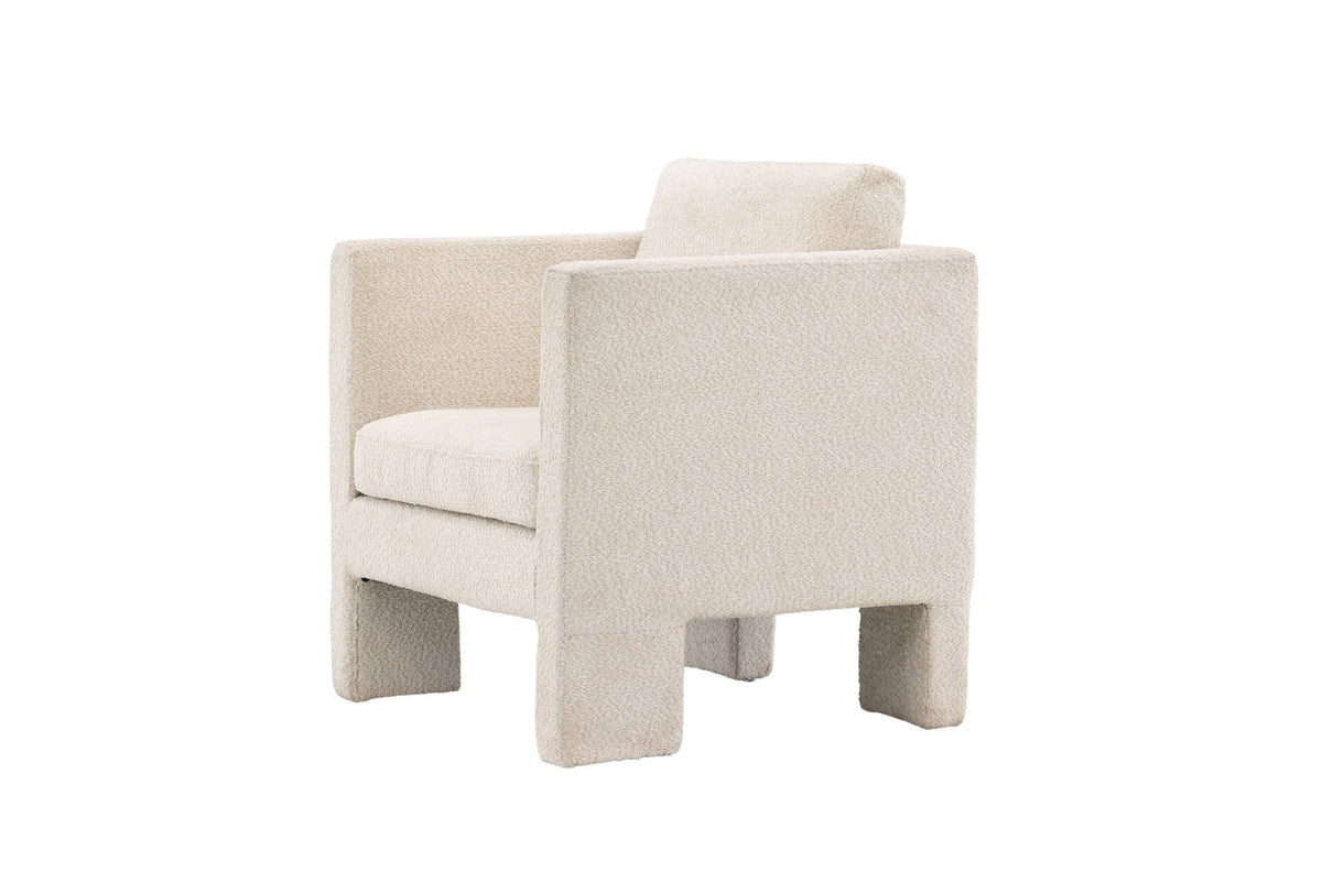 Ragusa Sessel in Weiss präsentiert im Onlineshop von KAQTU Design AG. Sessel mit Armlehnen ist von Venture Home