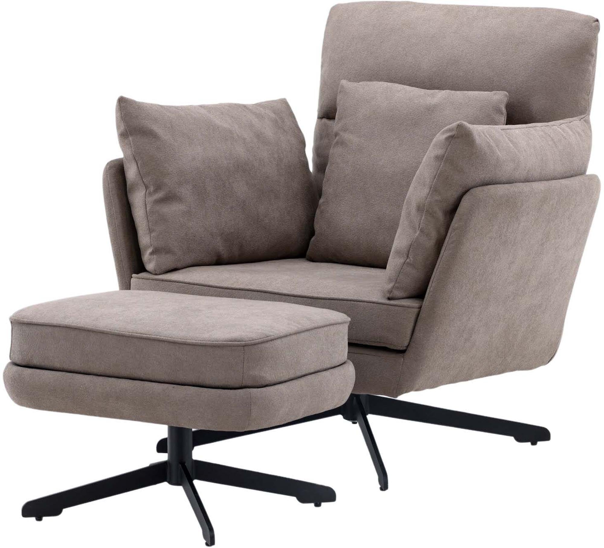 Stilvoller Madrid Sessel von Venture Home: Komfort und modernes Design vereint in grauem Boulene-Stoff. Ideal für jedes Zuhause.