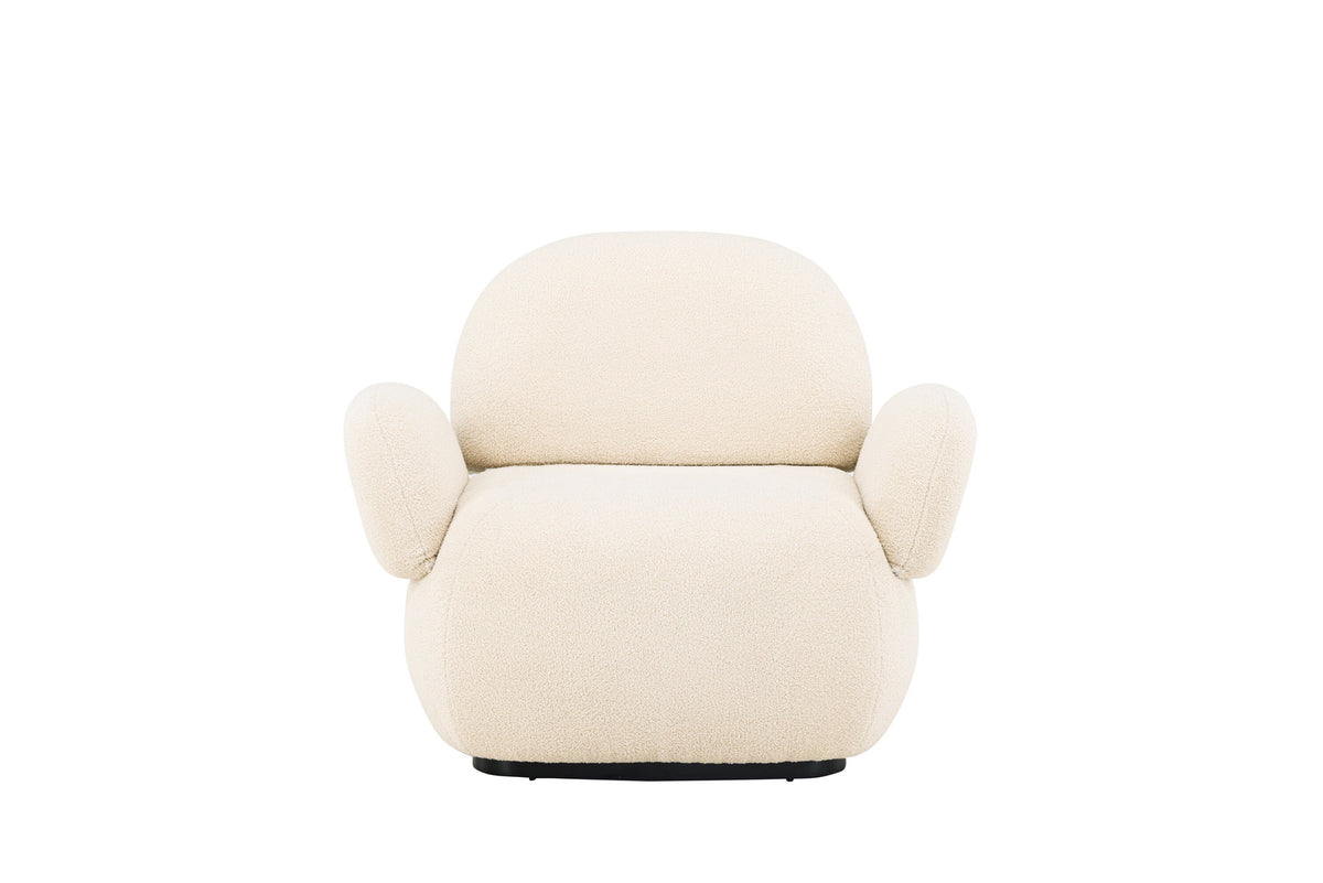 Sevilla Sessel in Beige/Schwarz präsentiert im Onlineshop von KAQTU Design AG. Sessel mit Armlehnen ist von Venture Home
