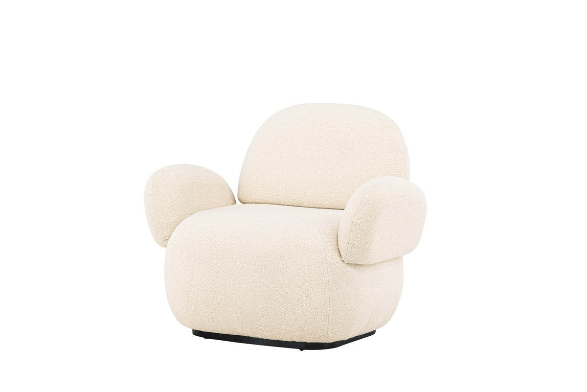 Sevilla Sessel in Beige/Schwarz präsentiert im Onlineshop von KAQTU Design AG. Sessel mit Armlehnen ist von Venture Home