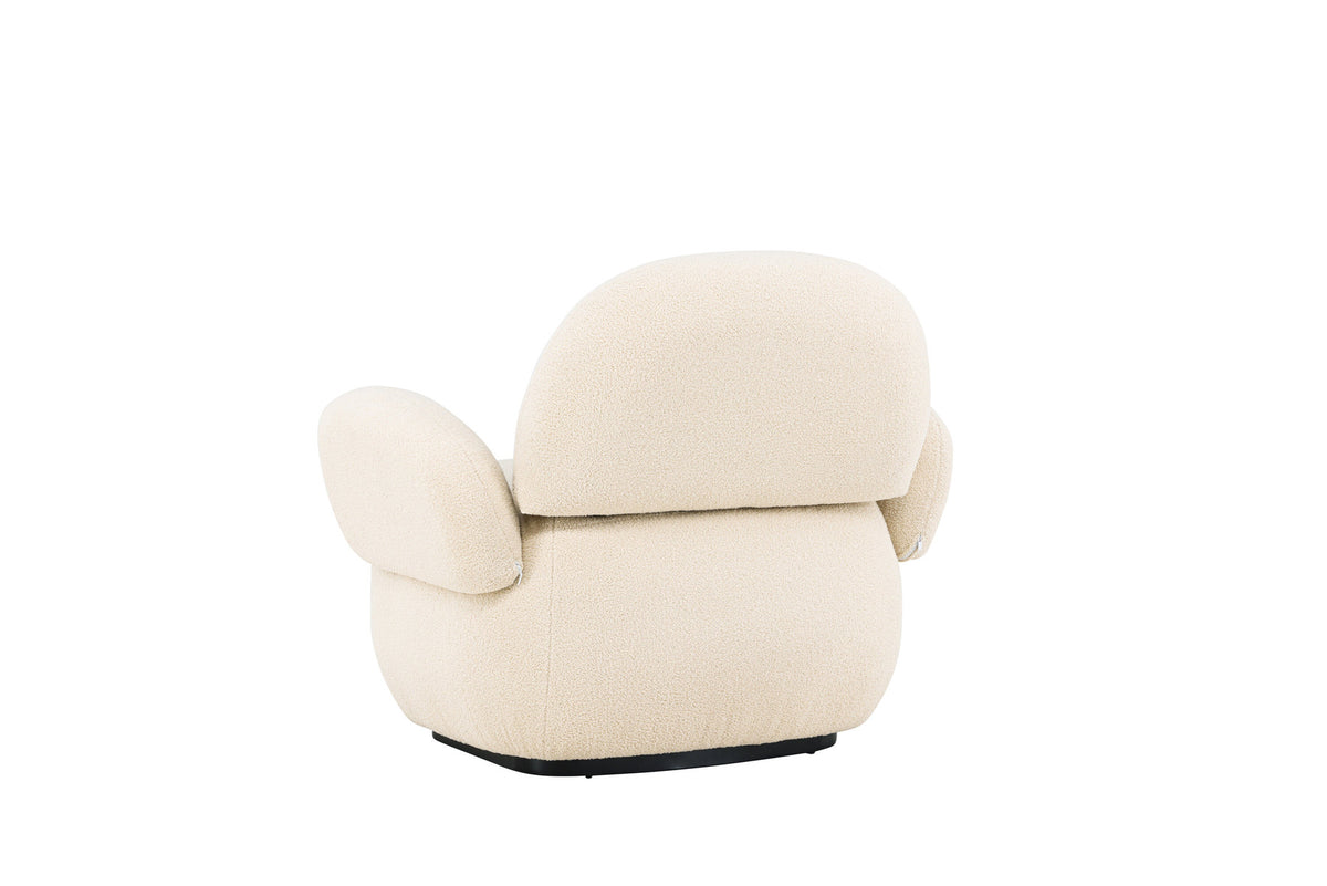 Sevilla Sessel in Beige/Schwarz präsentiert im Onlineshop von KAQTU Design AG. Sessel mit Armlehnen ist von Venture Home
