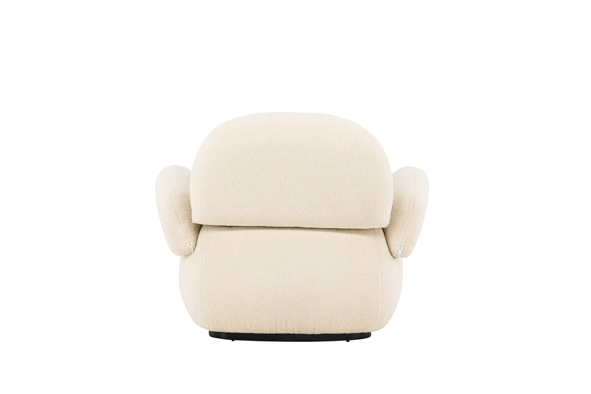 Sevilla Sessel in Beige/Schwarz präsentiert im Onlineshop von KAQTU Design AG. Sessel mit Armlehnen ist von Venture Home