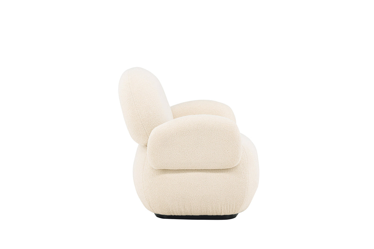 Sevilla Sessel in Beige/Schwarz präsentiert im Onlineshop von KAQTU Design AG. Sessel mit Armlehnen ist von Venture Home
