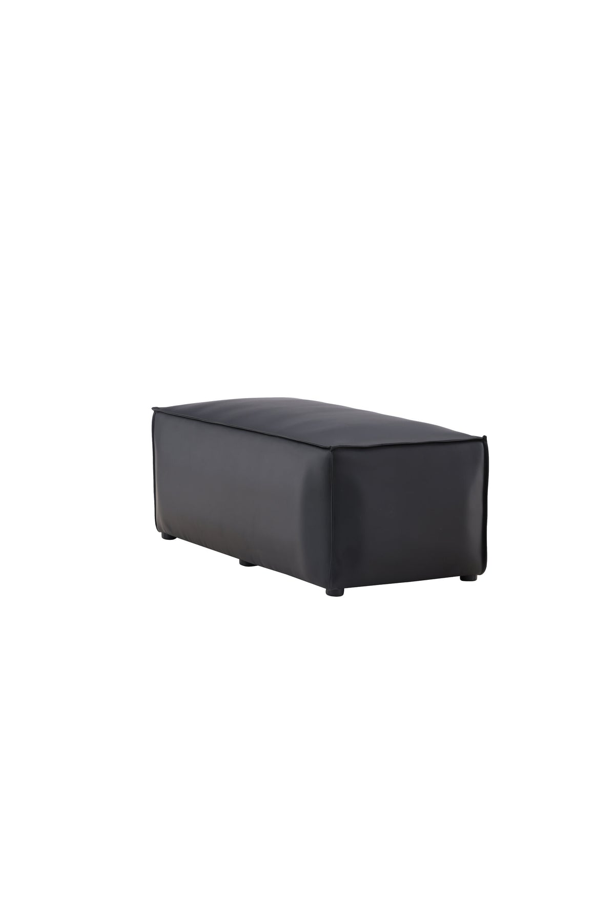 Palmero Hocker in Schwarz präsentiert im Onlineshop von KAQTU Design AG. Pouf ist von Venture Home