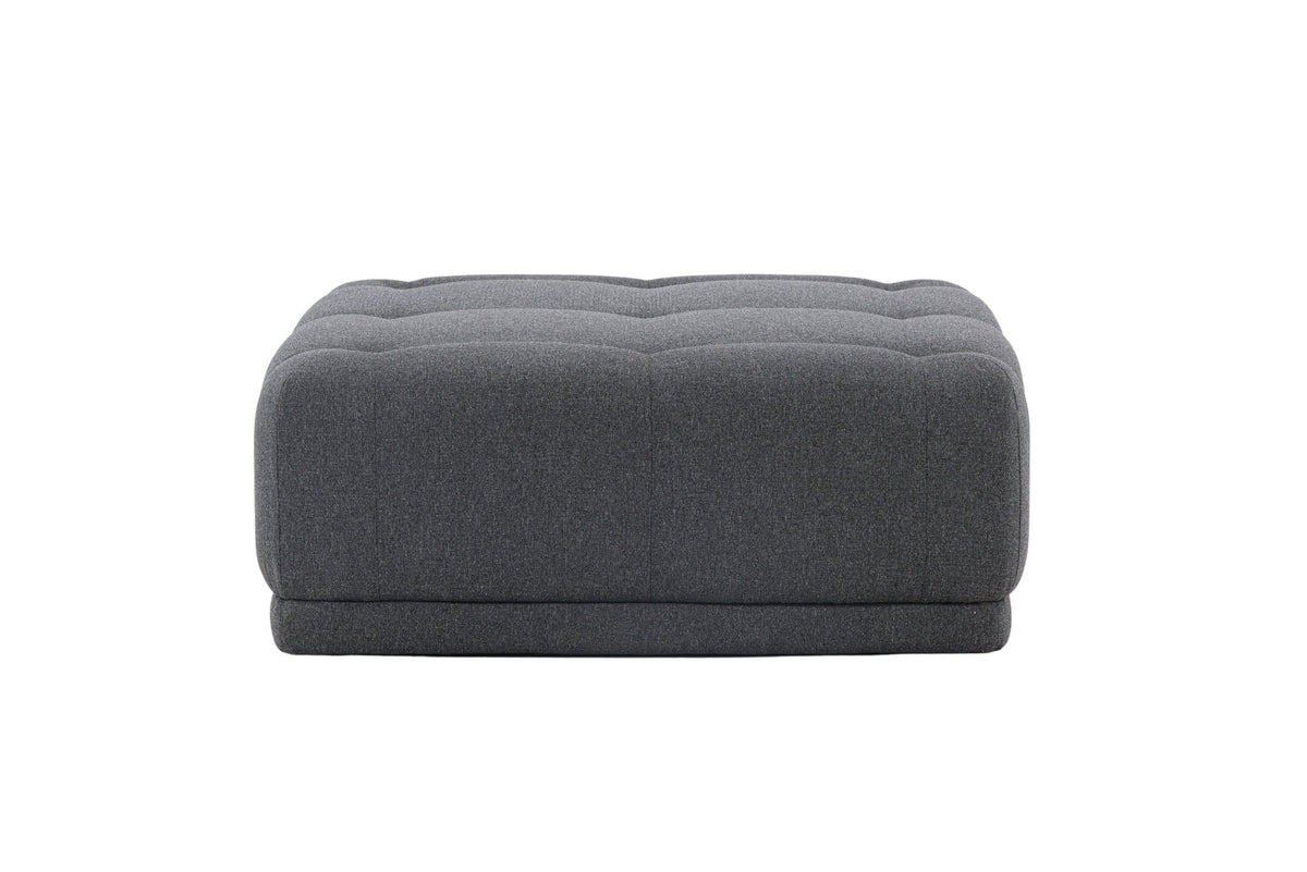 Turiner Hocker in Dunkelgrau präsentiert im Onlineshop von KAQTU Design AG. Pouf ist von Venture Home