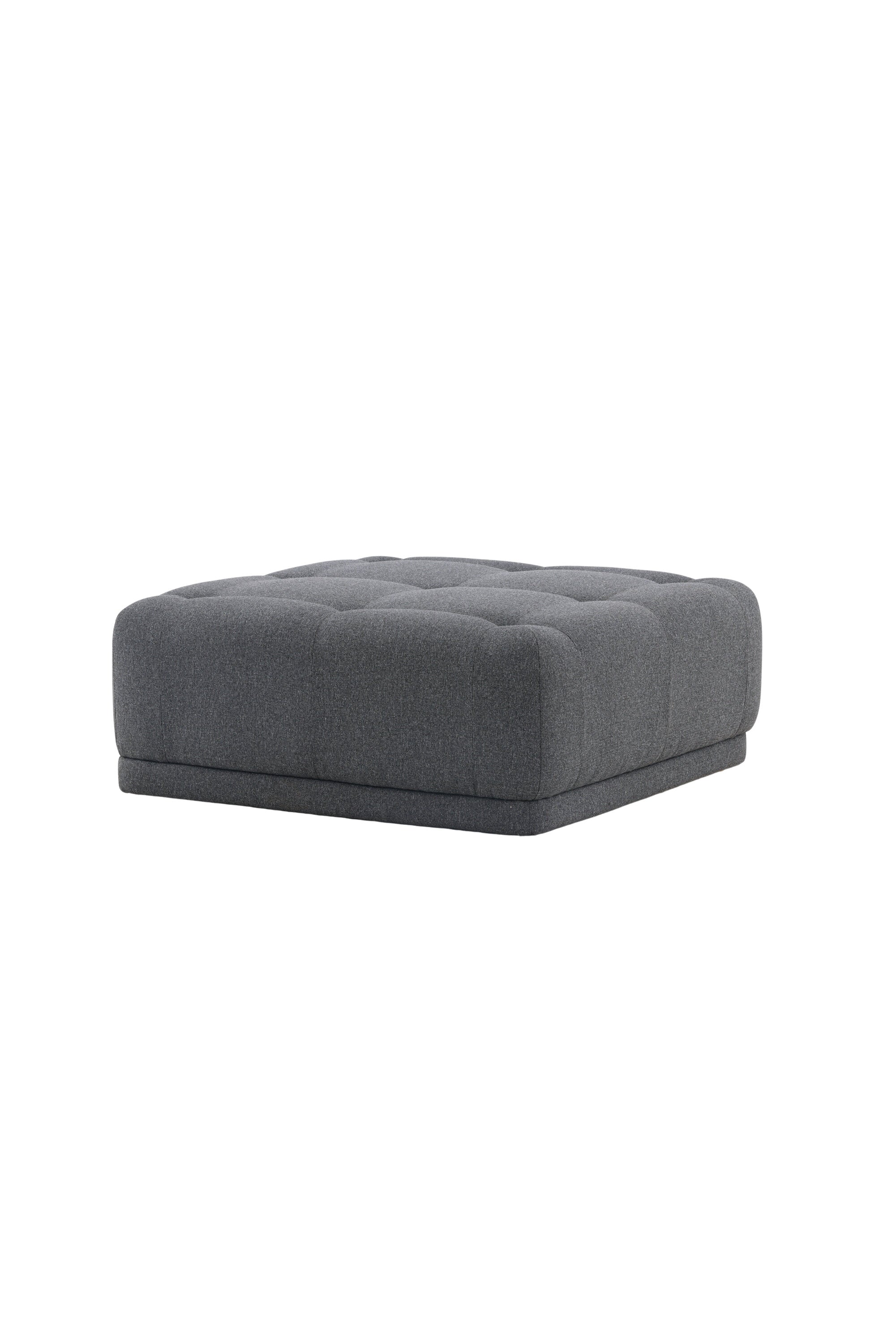 Turiner Hocker in Dunkelgrau präsentiert im Onlineshop von KAQTU Design AG. Pouf ist von Venture Home