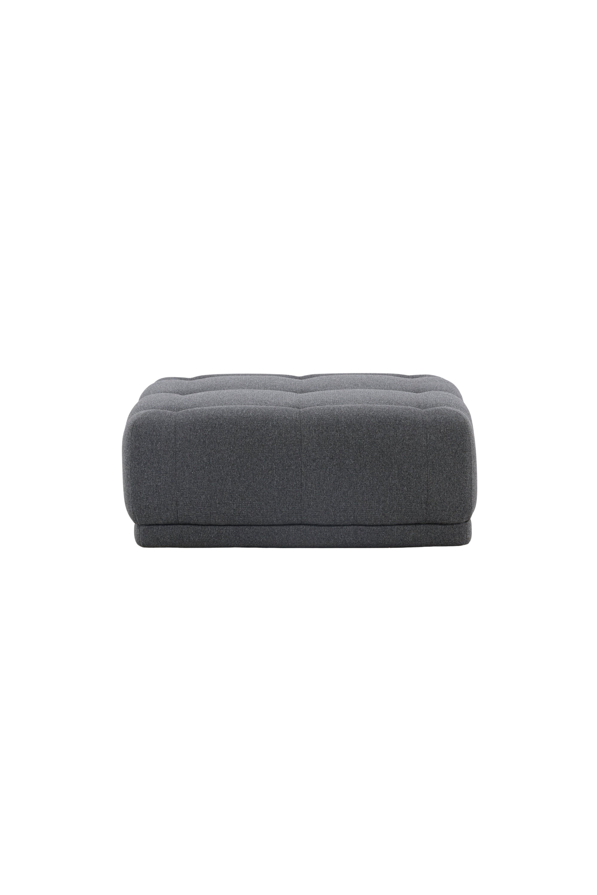 Turiner Hocker in Dunkelgrau präsentiert im Onlineshop von KAQTU Design AG. Pouf ist von Venture Home
