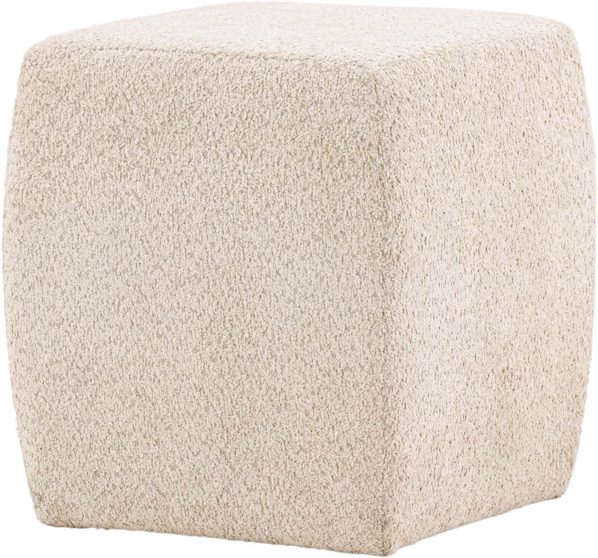 Eleganter Neapel Pouf von Venture Home in zeitlosem Beige-Design.