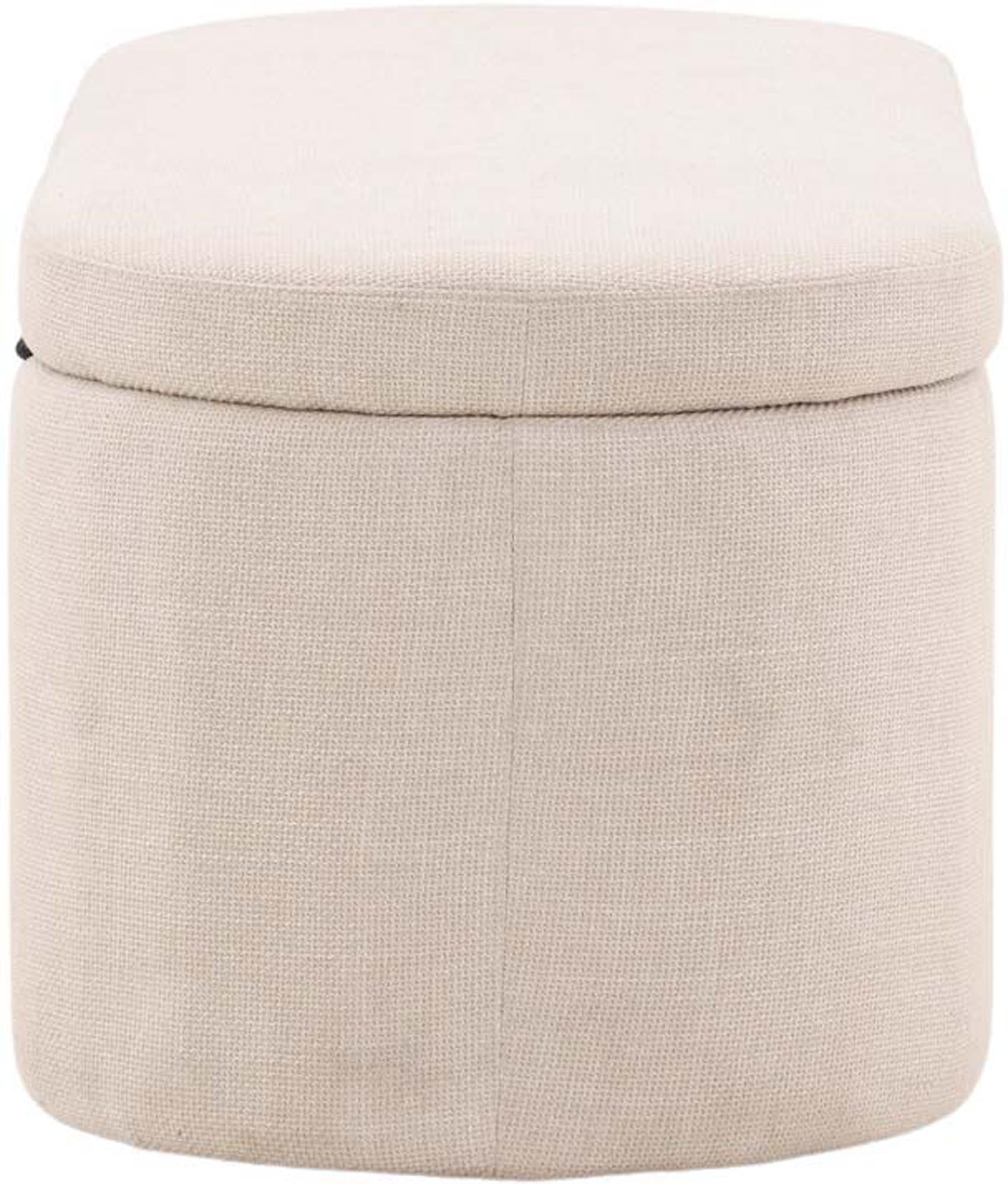 Moderner Potenza Ottoman von Venture Home in stilvollem Beige.