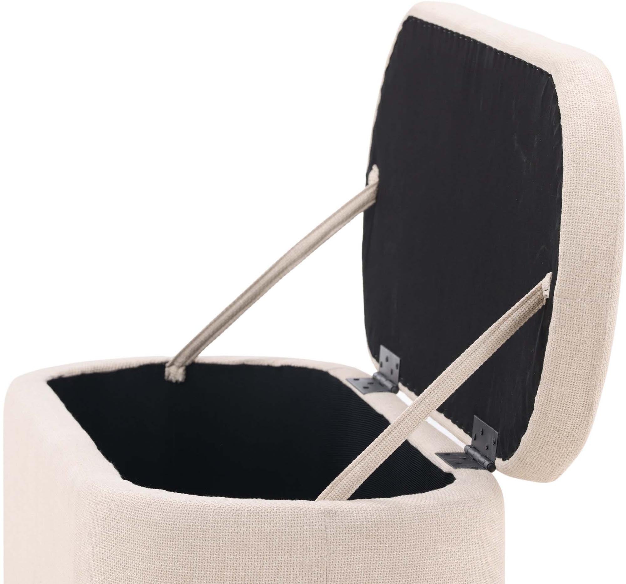 Potenza Ottoman von Venture Home: Beiges Design für zeitlose Eleganz.