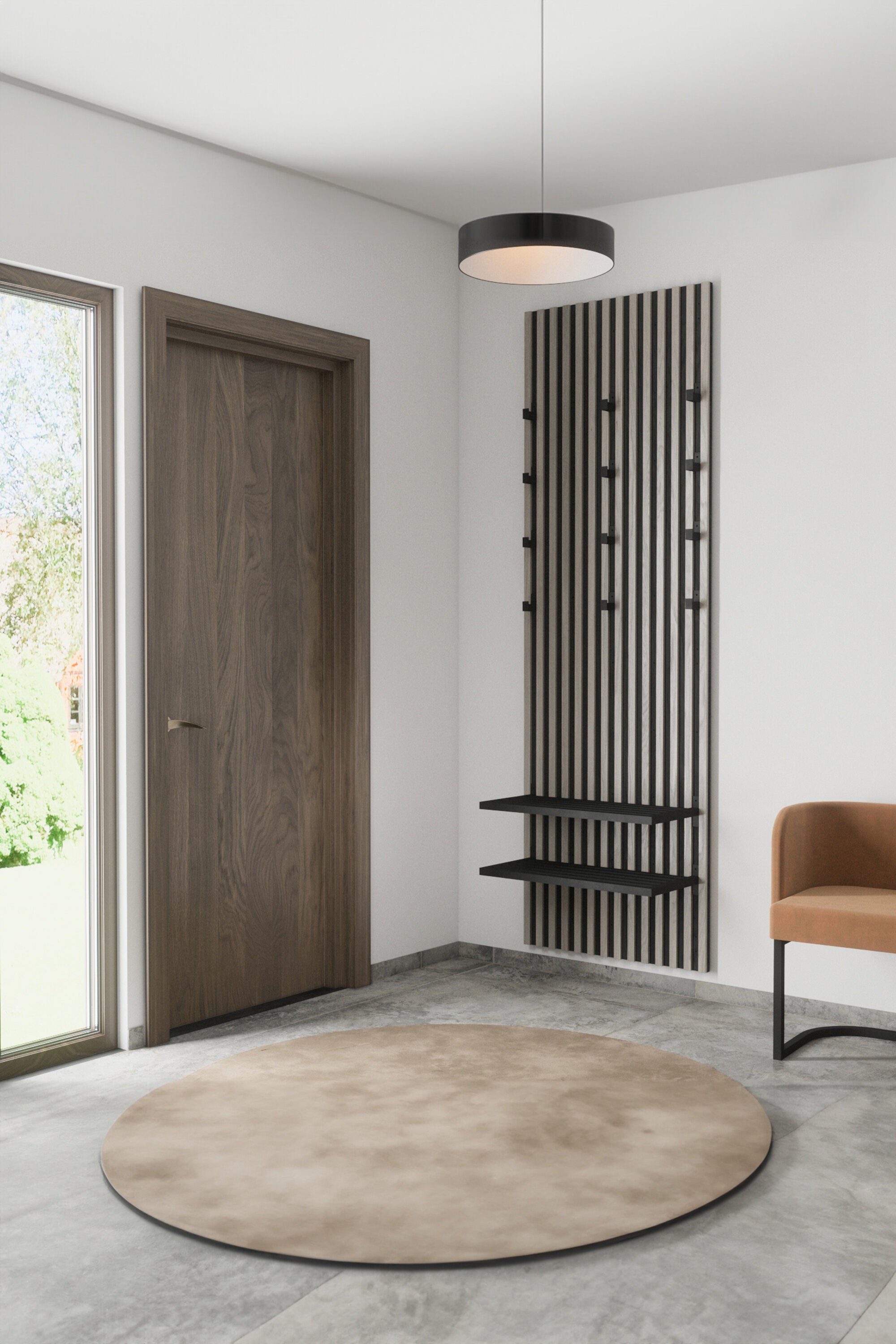 Nimes Industrial Wall in Schwarz/ Weisswäsche präsentiert im Onlineshop von KAQTU Design AG. Wandregal ist von Venture Home